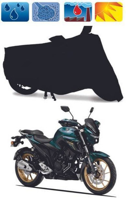 SK AUTO Waterproof Two Wheeler Cover for Yamaha(Black)