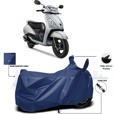 HWSXQAE Waterproof Two Wheeler Cover for Universal For Bike(Jupiter, Blue)