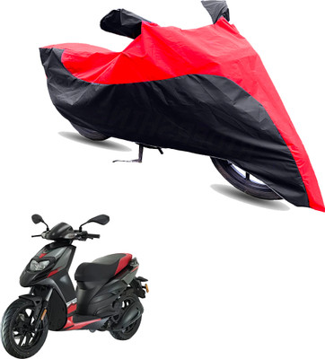 Motodreka Two Wheeler Cover for Aprilia(SR 125, Red, Black)