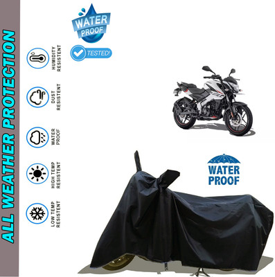 AutoGalaxy Waterproof Two Wheeler Cover for Bajaj(Pulsar NS 160, Black)