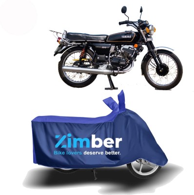 ZIMBER Two Wheeler Cover for Yamaha(RX 100, Blue, Blue)