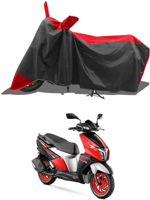 Mdstar Waterproof Two Wheeler Cover for TVS(NTORQ, Red, Black)