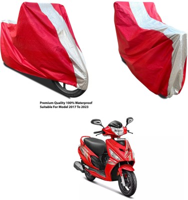 AutoGalaxy Waterproof Two Wheeler Cover for Hero(Maestro Edge 125, Silver, Red)