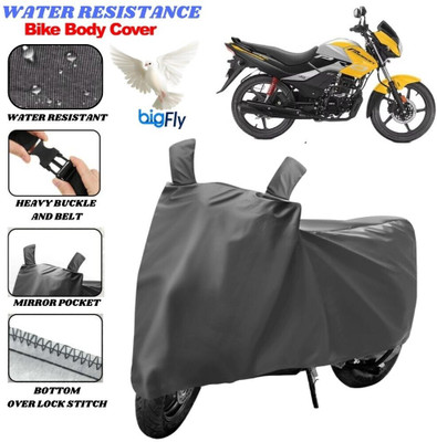 BigFly Two Wheeler Cover for Hero(Passion Pro, Grey)