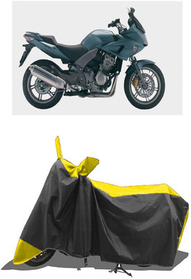 SUGASHRI Waterproof Two Wheeler Cover for Honda(CBF 1000, Yellow, Black)