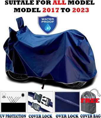 AutoGalaxy Waterproof Two Wheeler Cover for Bajaj(Pulsar 250 BS6, Blue)