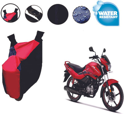 RTS COLLECTIONS Two Wheeler Cover for Hero(Passion Plus, Red, Blue)