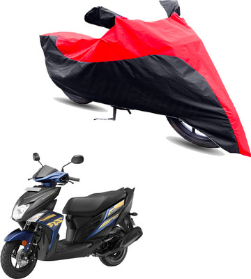 Motodreka Two Wheeler Cover for Yamaha(Cygnus Ray ZR, Red, Black)