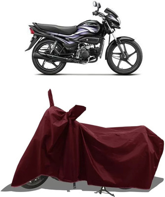 RAQTRO Two Wheeler Cover for Hero(Super Splendor, Maroon)