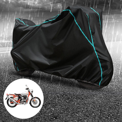 CODOKI Waterproof Two Wheeler Cover for Royal Enfield(Bullet Trials 500, Black)