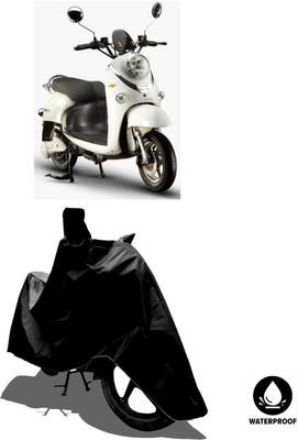 Amexride Waterproof Two Wheeler Cover for Evolet(Polo, Black)