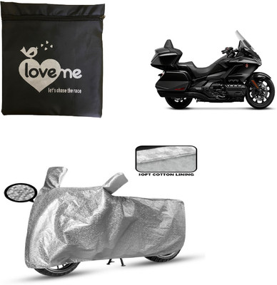 Love Me Two Wheeler Cover for Honda(Gold Wing, Silver)