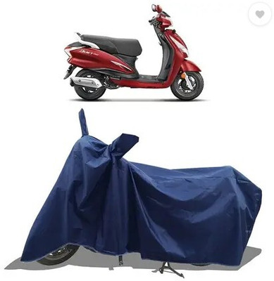 Tritika Waterproof Two Wheeler Cover for Hero(Duet, Blue)