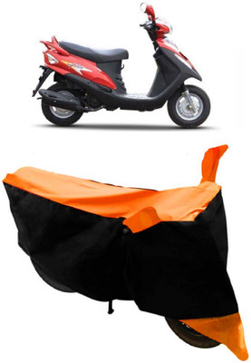 SMDP Waterproof Two Wheeler Cover for Mahindra(Flyte, Blue)