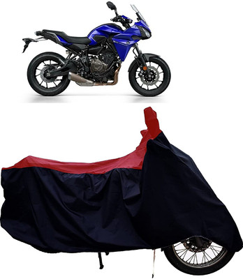 KEDIT Two Wheeler Cover for Yamaha(Red, Black)