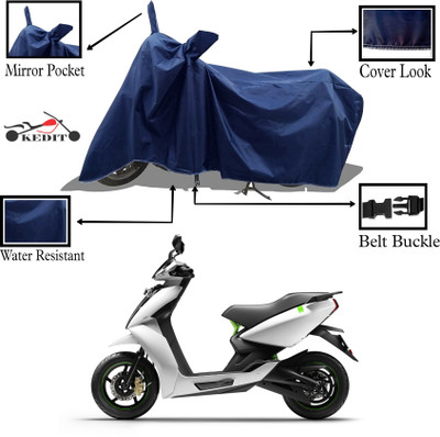 KEDIT Two Wheeler Cover for Ather(450 X, Blue)