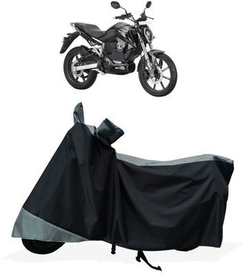 Tricway Two Wheeler Cover for Revolt(Motors RV 400, Black, Grey)