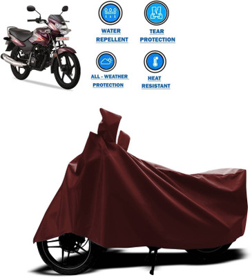 KEDIT Two Wheeler Cover for TVS(Sport, Maroon)