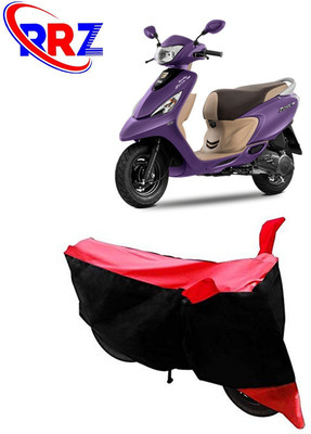 AutoGalaxy Waterproof Two Wheeler Cover for TVS(Scooty Zest 110, Black, Red)