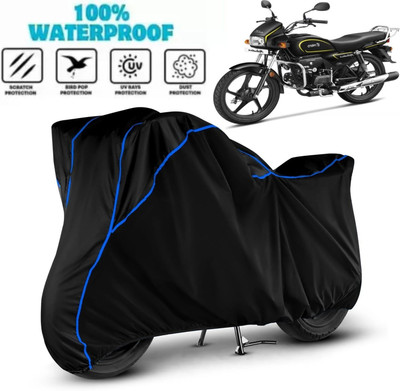 Aanvi Auto Waterproof Two Wheeler Cover for Hero(Splendor Plus, Black)