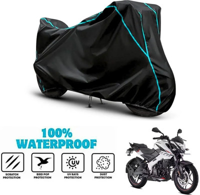 ANTHUB Waterproof Two Wheeler Cover for Bajaj(Pulsar NS 200, Black)