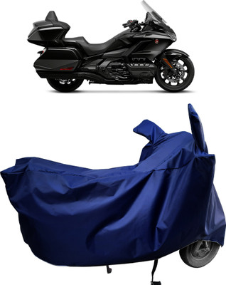 Amexride Two Wheeler Cover for Honda(Gold Wing, Blue)