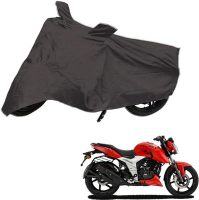 Mdstar Waterproof Two Wheeler Cover for TVS(Apache RTR 160, Grey)
