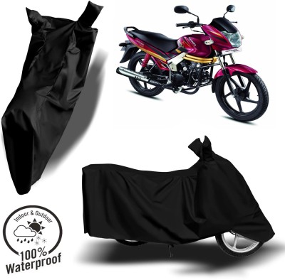 ROYAL AUTO MART Waterproof Two Wheeler Cover for Mahindra(Centuro, Black)