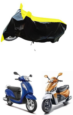 VESMEI Two Wheeler Cover for Mahindra(Gusto, Yellow)