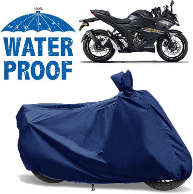 AutoGalaxy Waterproof Two Wheeler Cover for Suzuki(Gixxer SF, Blue)