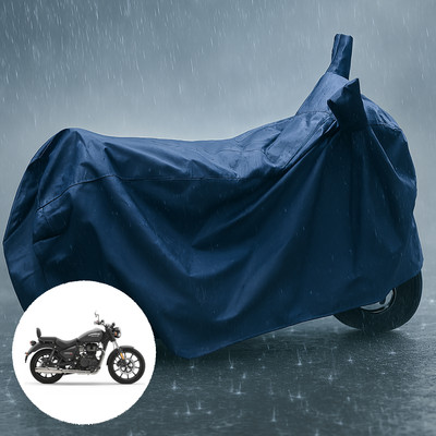 CODOKI Waterproof Two Wheeler Cover for Royal Enfield(Meteor 350, Blue, Blue)