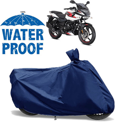 AUTOCAD Waterproof Two Wheeler Cover for Bajaj(Pulsar 220F, Blue)