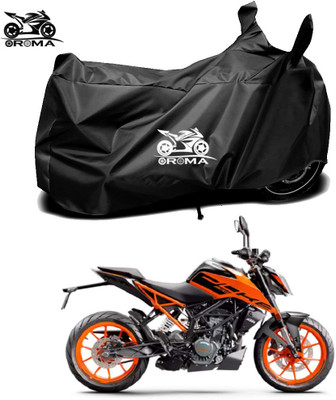 THE REAL ARV Waterproof Two Wheeler Cover for Bajaj(200 Duke, Black)