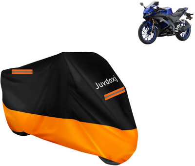 Juvdoxj Waterproof Two Wheeler Cover for Yamaha(YZF-R15 V3 BS6, Orange)