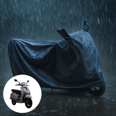 CODOKI Waterproof Two Wheeler Cover for Bajaj(Chetak, Black)