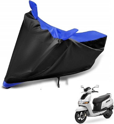 Auto Hub Two Wheeler Cover for TVS(iQube, Blue)