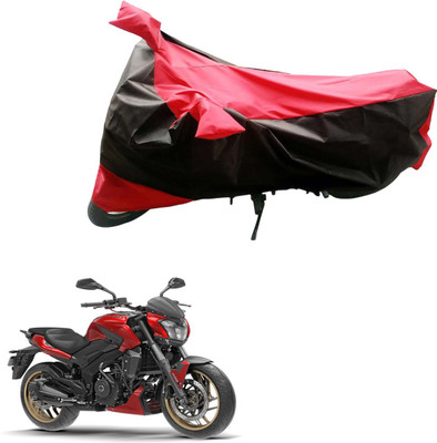 Mdstar Waterproof Two Wheeler Cover for Bajaj(Dominar, Black, Red)