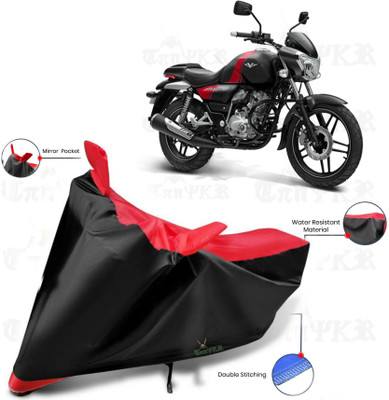 sowelar Waterproof Two Wheeler Cover for Bajaj(V15, Red, Black)