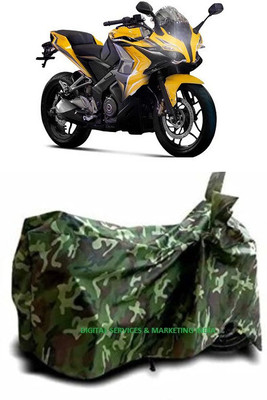 DeepShakshi AUTOMOTIVE Waterproof Two Wheeler Cover for Bajaj(Pulsar SS400, Multicolor)