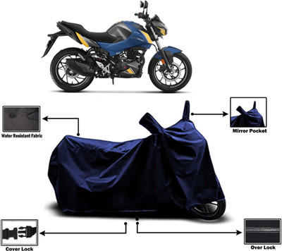 Amexride Two Wheeler Cover for Hero(Xtreme, Blue)