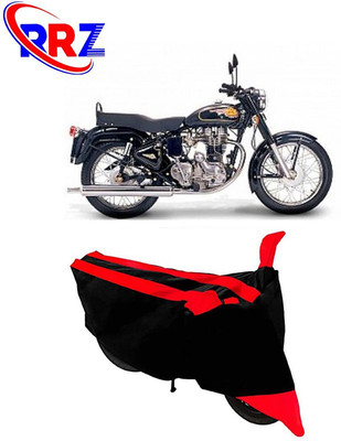 AutoGalaxy Waterproof Two Wheeler Cover for Royal Enfield(Twin spark, Black, Red)