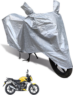 Auto Hub Waterproof Two Wheeler Cover for TVS(Raider, Silver)