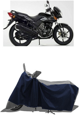 SUGASHRI Waterproof Two Wheeler Cover for TVS(Flame 125, Grey, Blue)