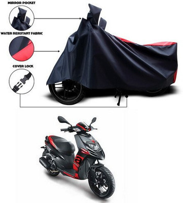 ANTHUB Waterproof Two Wheeler Cover for Aprilia(SR 150, Red, Black)