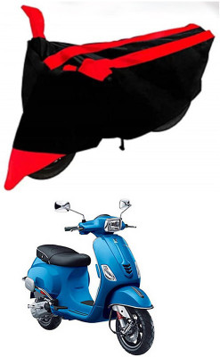 AutoGalaxy Waterproof Two Wheeler Cover for Piaggio(Vespa SXL 125, Red, Black)