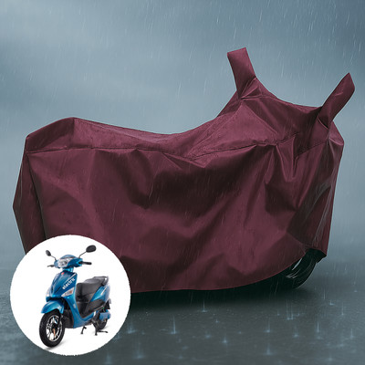 CODOKI Waterproof Two Wheeler Cover for Hero(Electric Optima, Maroon)