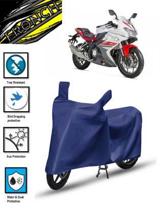 FRONCH Waterproof Two Wheeler Cover for DSK Benelli(302R, Blue)