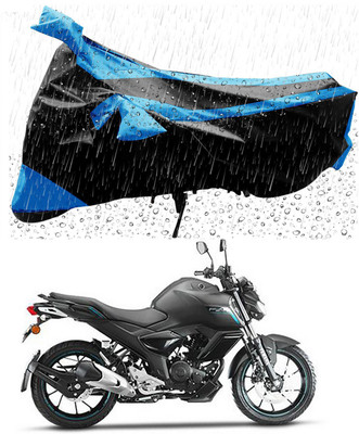 Furious3D Two Wheeler Cover for Yamaha(FZ-S FI, Blue, Black)