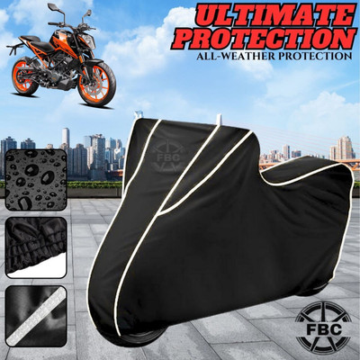 FBC Waterproof Two Wheeler Cover for KTM(Duke 200, Black)
