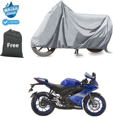 CODOKI Waterproof Two Wheeler Cover for Yamaha(YZF R15 V3 BS6, Silver)